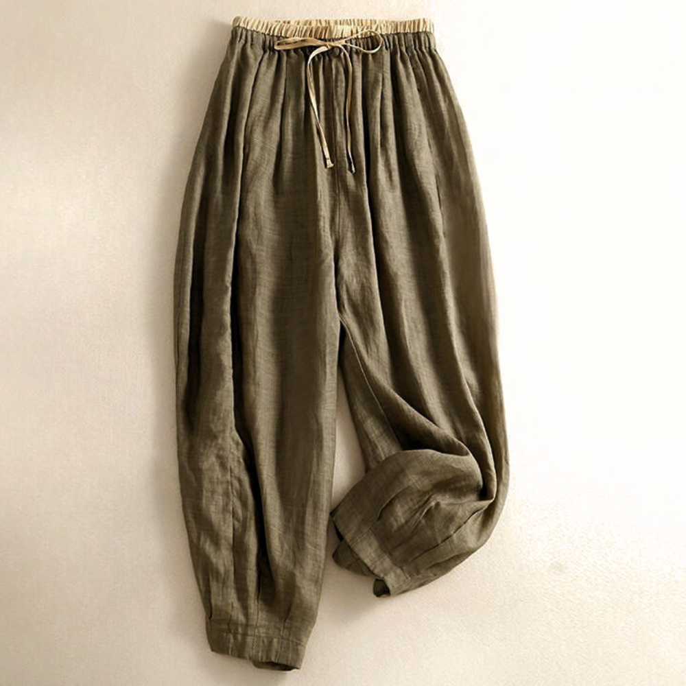 Damen Stoffhose Relaxed Fit Freizeit Sommer