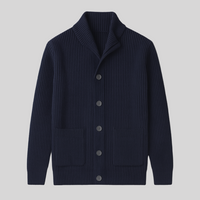 Pullover Herren Relaxed Fit Übergangszeit Schalkragen