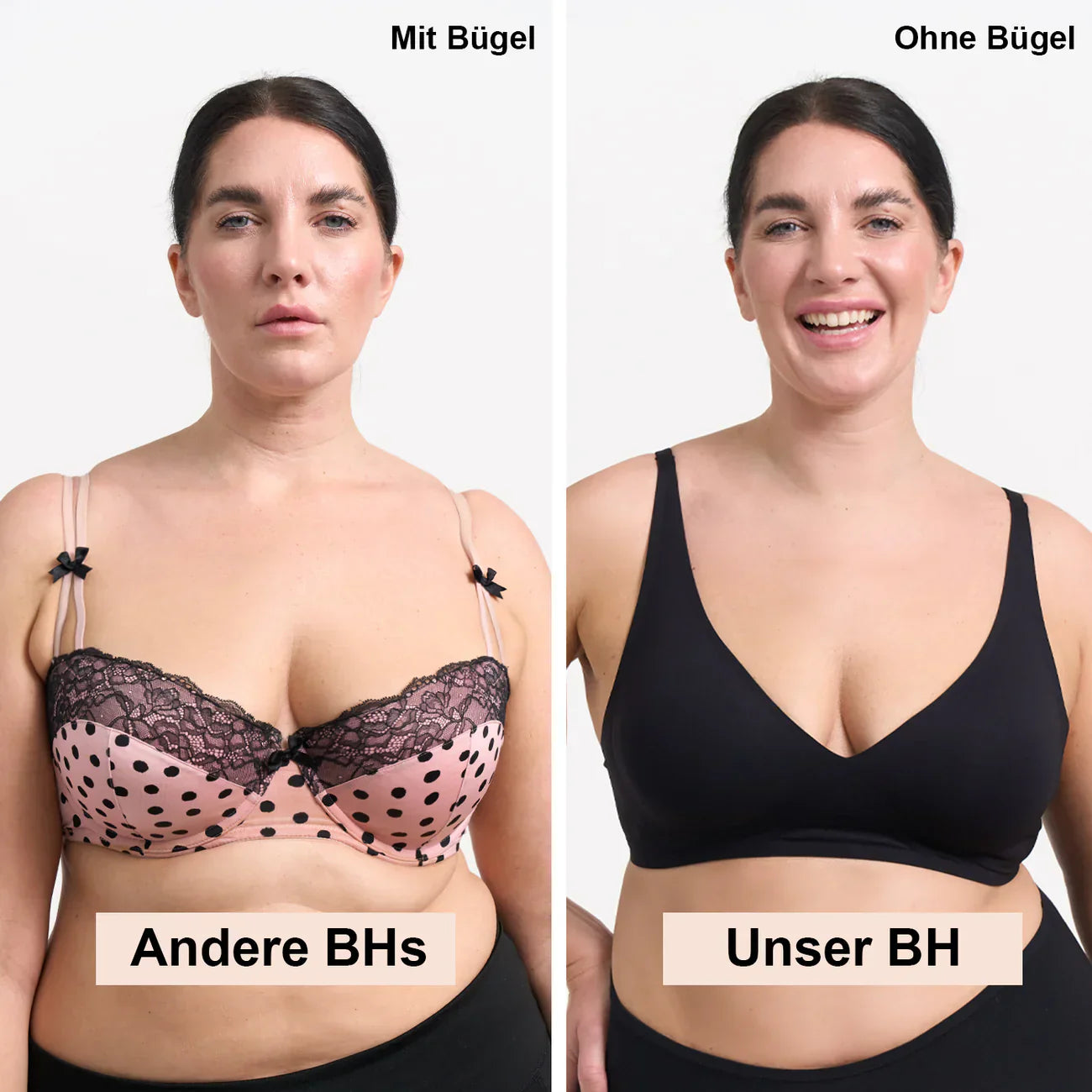 Push-up-BH Damen Bequem Ohne Bügel Alltag