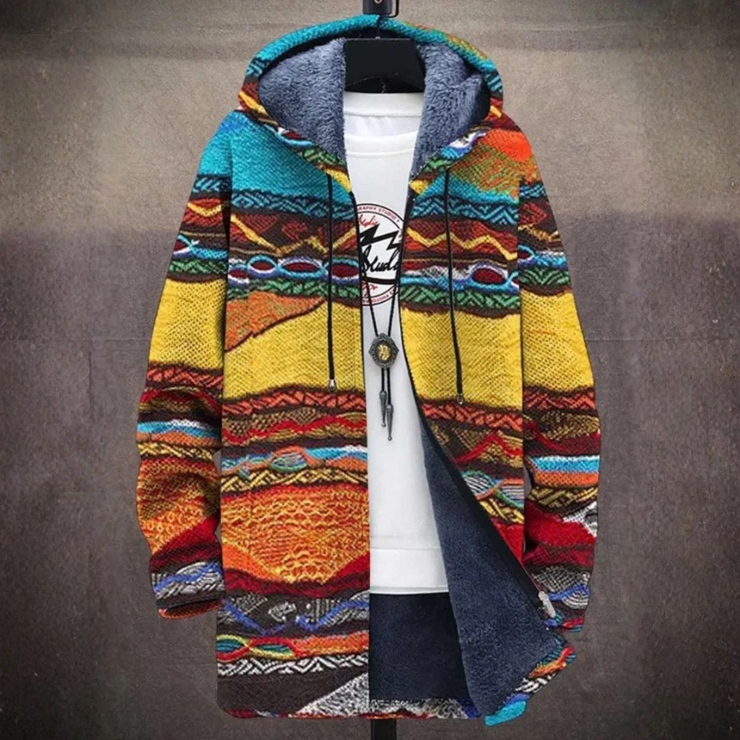 Damen Kapuzenjacke mit Patchwork-Design