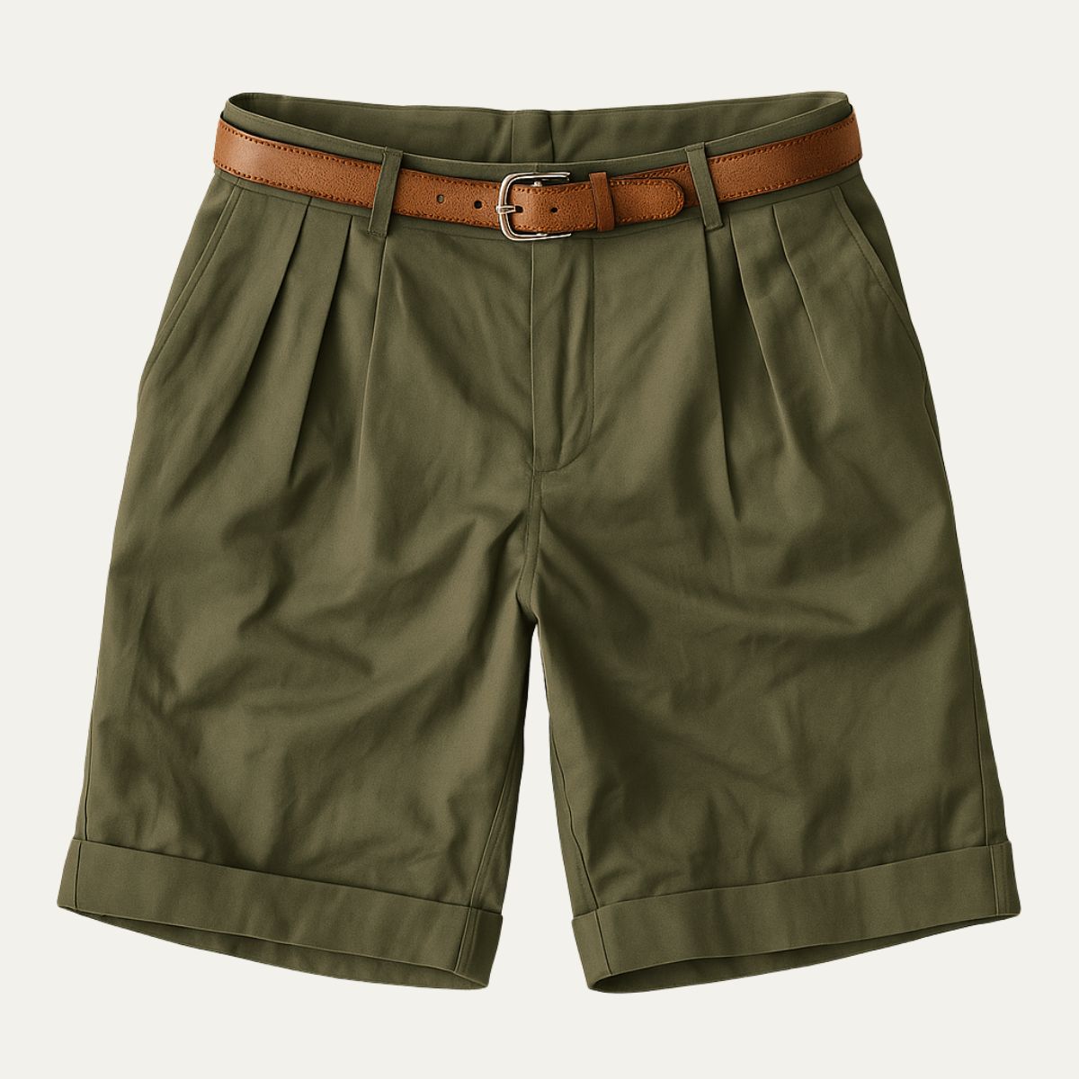 Chino Shorts Herren Gerade Freizeit Frühling & Sommer