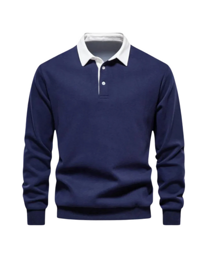 Adrian | Entspannter Polo-Pullover