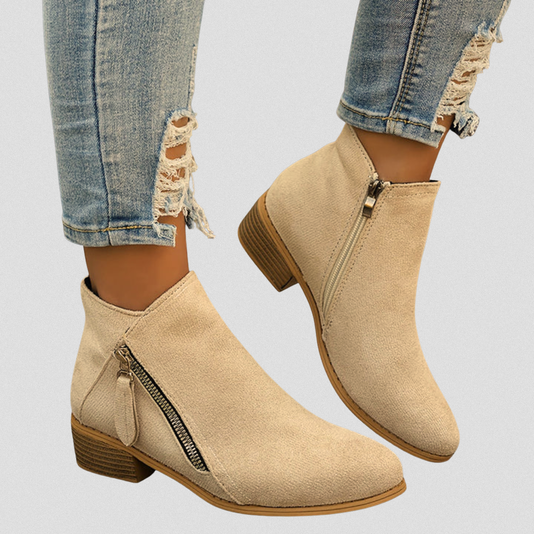 Ankle Boots Damen Bequem Alltag Niedriger Absatz