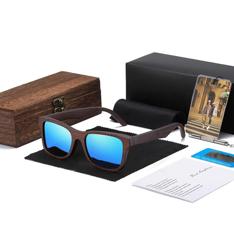 Sonnenbrille Herren Freizeit Polarisiert Bambusrahmen