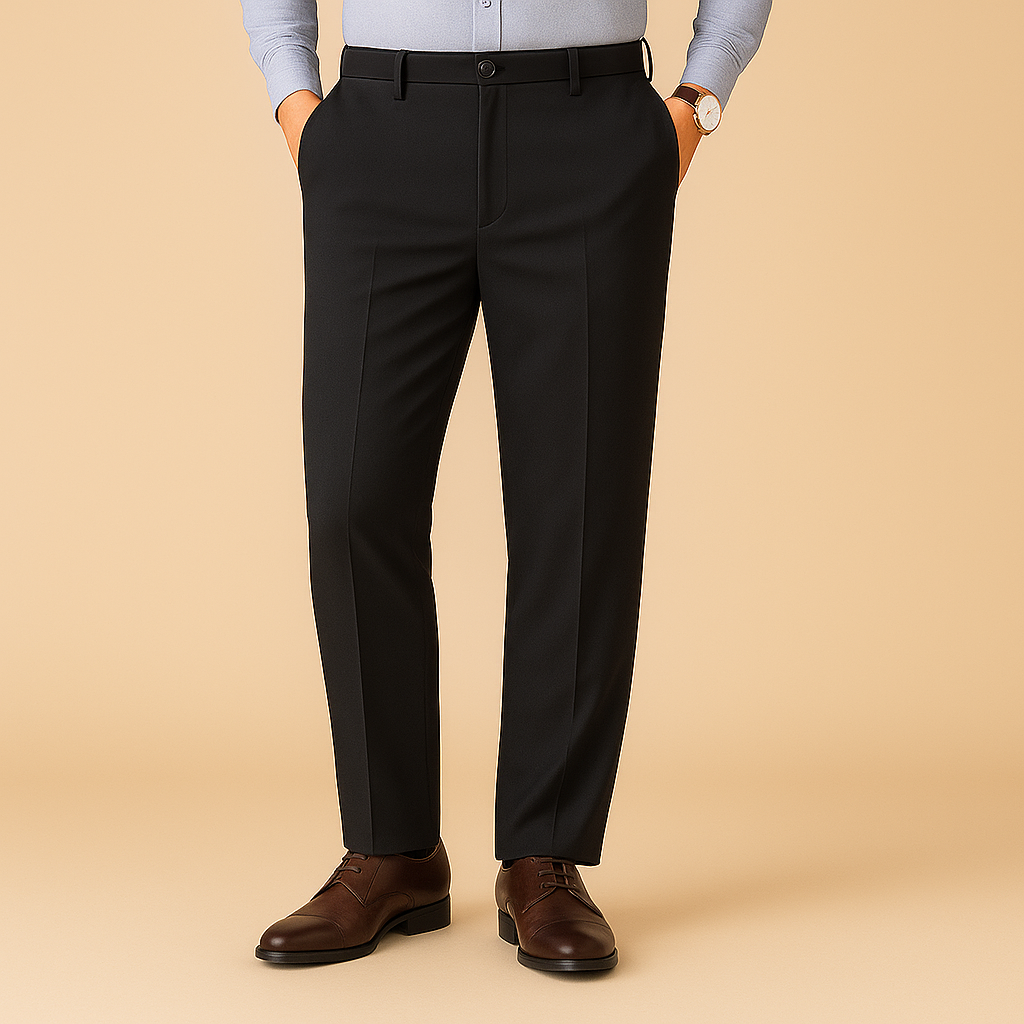 Anzughose Herren Slim Fit Business & Freizeit Plissee