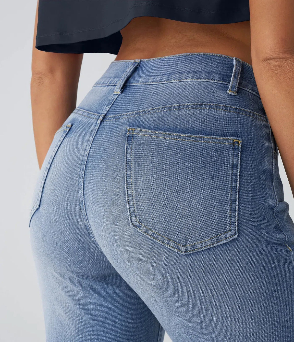 Hose Damen Hochtailliert Bequem Freizeit & Alltag