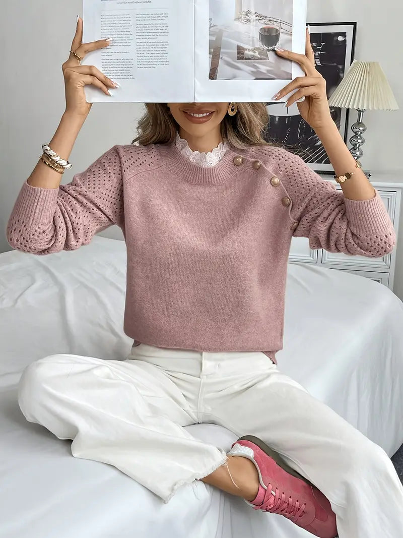 Crelace™ Stylischer Strickpullover