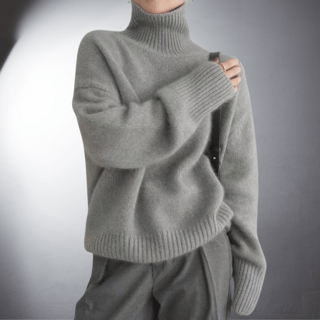 Damen Pullover mit Stehkragen