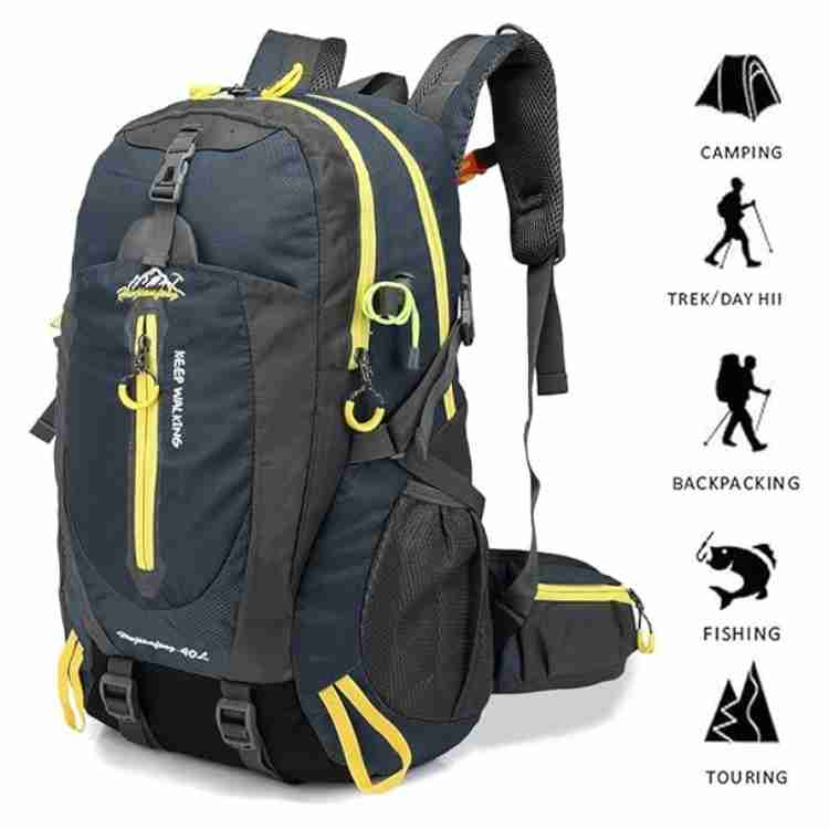 Wanderrucksack Herren 40L Leicht Freizeit Komfortabel