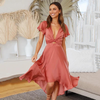 Sommerkleid Damen Fließend Vintage Regular Fit Freizeit