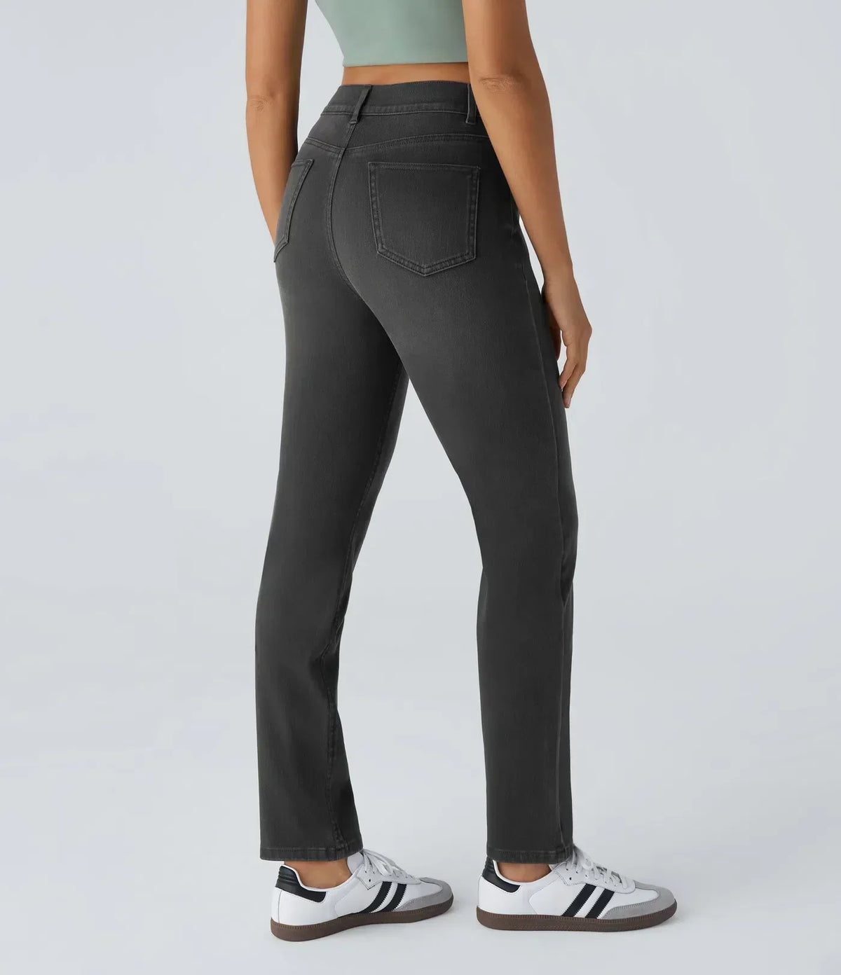 Hose Damen Hochtailliert Bequem Freizeit & Alltag