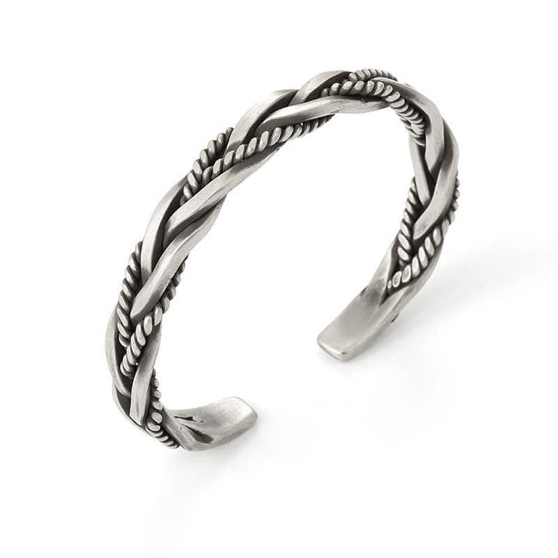 Kupferarmband für Damen und Herren im geflochtenen Design