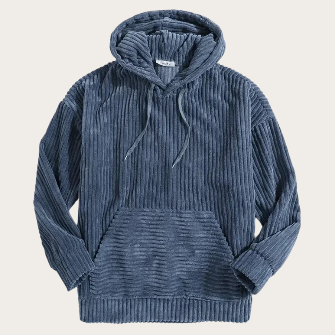 Herren Cord-Hoodie Relaxed Fit Freizeit