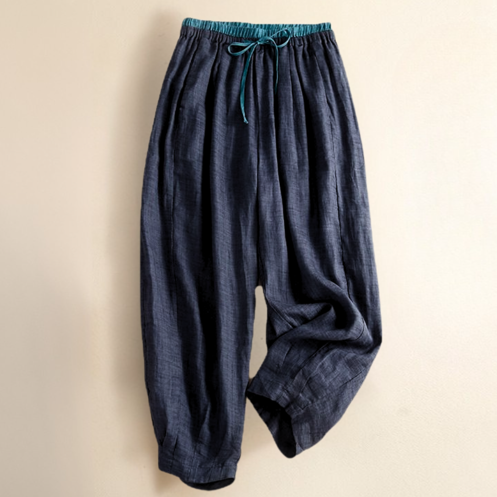 Damen Stoffhose Relaxed Fit Freizeit Sommer