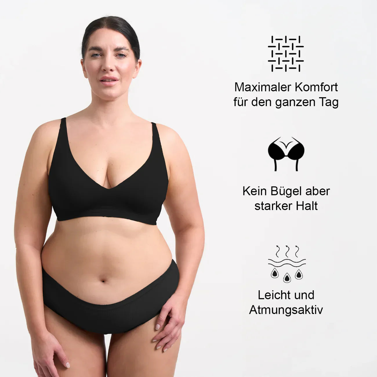 Push-up-BH Damen Bequem Ohne Bügel Alltag