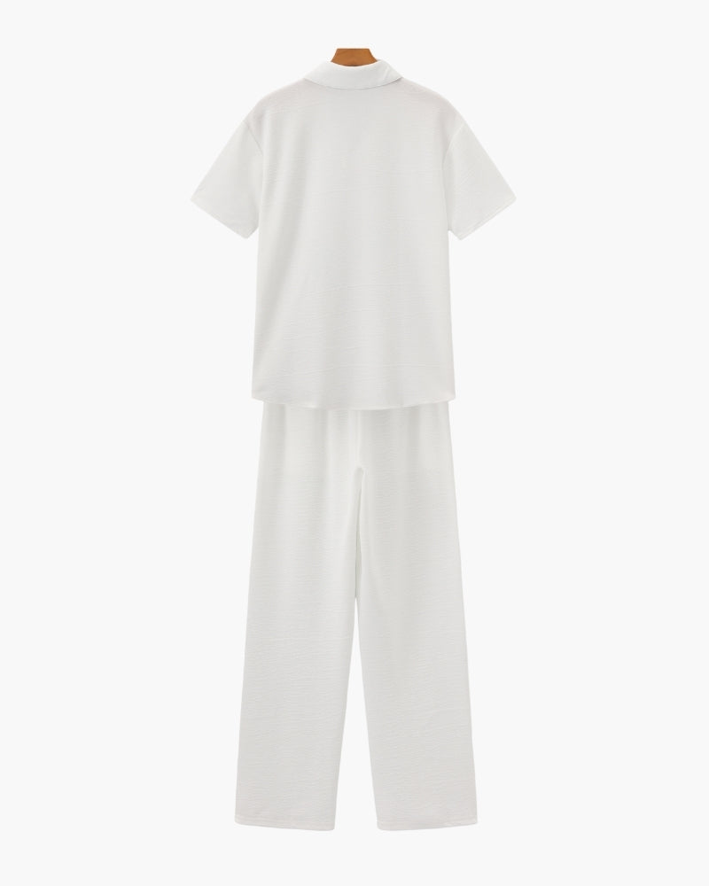 Zweiteiler Damen Slim Fit Freizeit