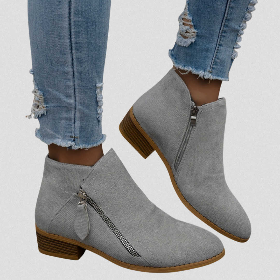 Ankle Boots Damen Bequem Alltag Niedriger Absatz