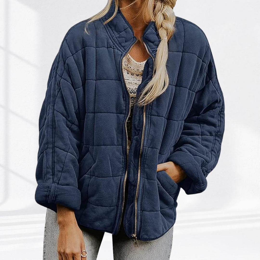 Jackett Damen Gesteppt Regular Fit Freizeit