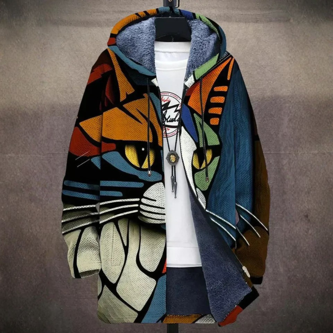 Damen Kapuzenjacke mit Patchwork-Design