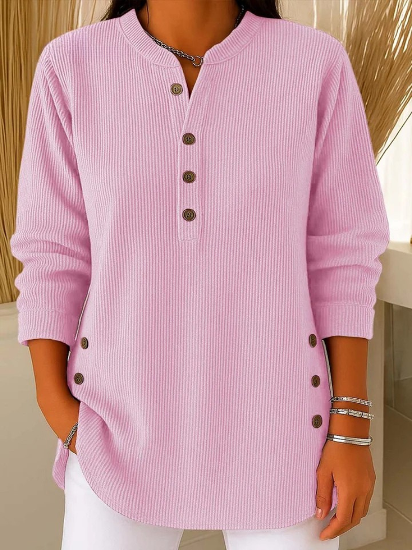 Tunika Damen Lockerer Schnitt Casual Stretch Fließend