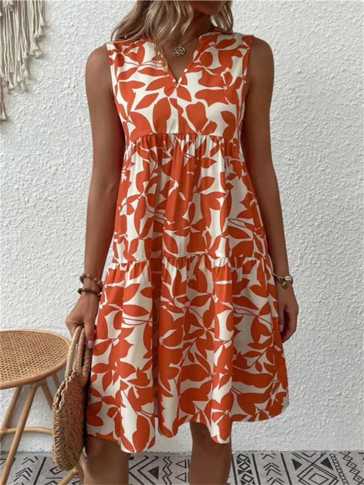 Sommerkleid Damen Leicht Casual Freizeit