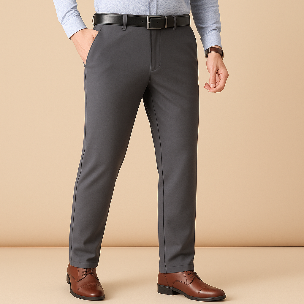 Anzughose Herren Slim Fit Business & Freizeit Plissee