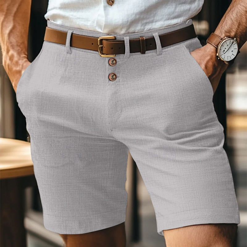 Rupert | Shorts Herren Regular Fit Sommer Leicht Knopfverschluss