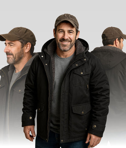 Reto Fleece Jacke Schwarz