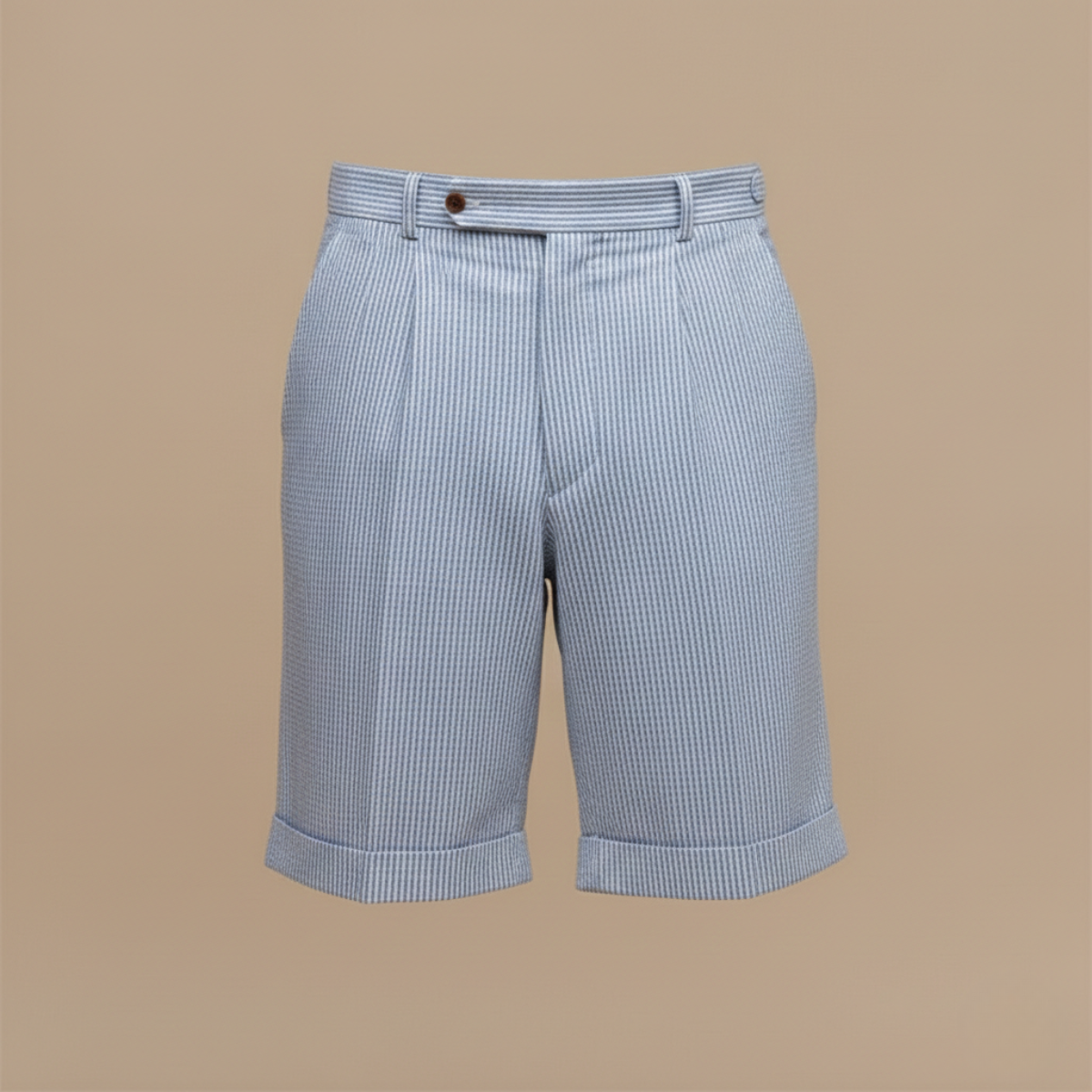Chino Shorts Herren Hochtailliert Gestreift Freizeit Sommer