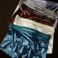 Seidenunterwäsche Herren – Weiches 3er Set aus Ice-Seide | Seiden Boxershorts & Unterwäsche Set Herren
