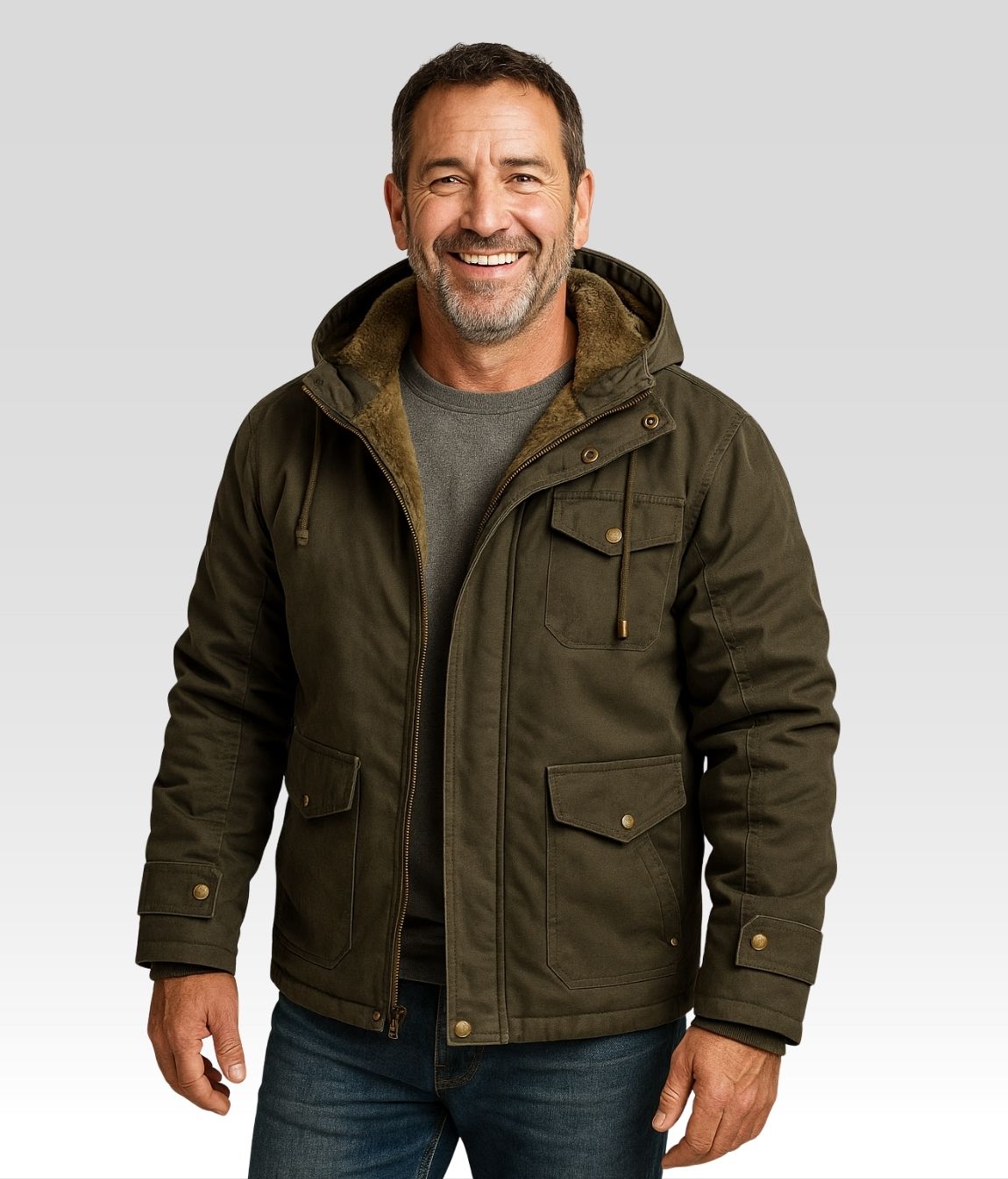 Reto Fleece Jacke Grün