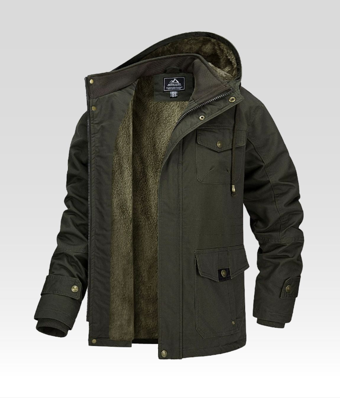 Reto Fleece Jacke Grün