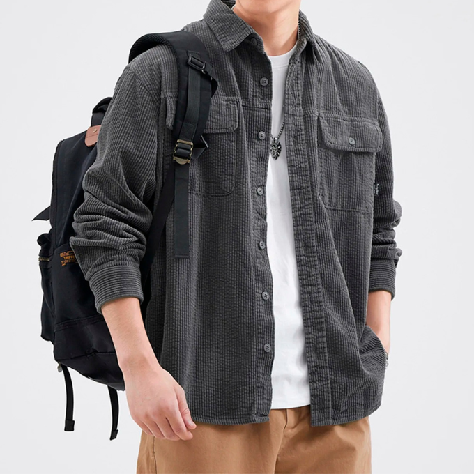 Hemd Herren Regular Fit Freizeit Herbst & Winter