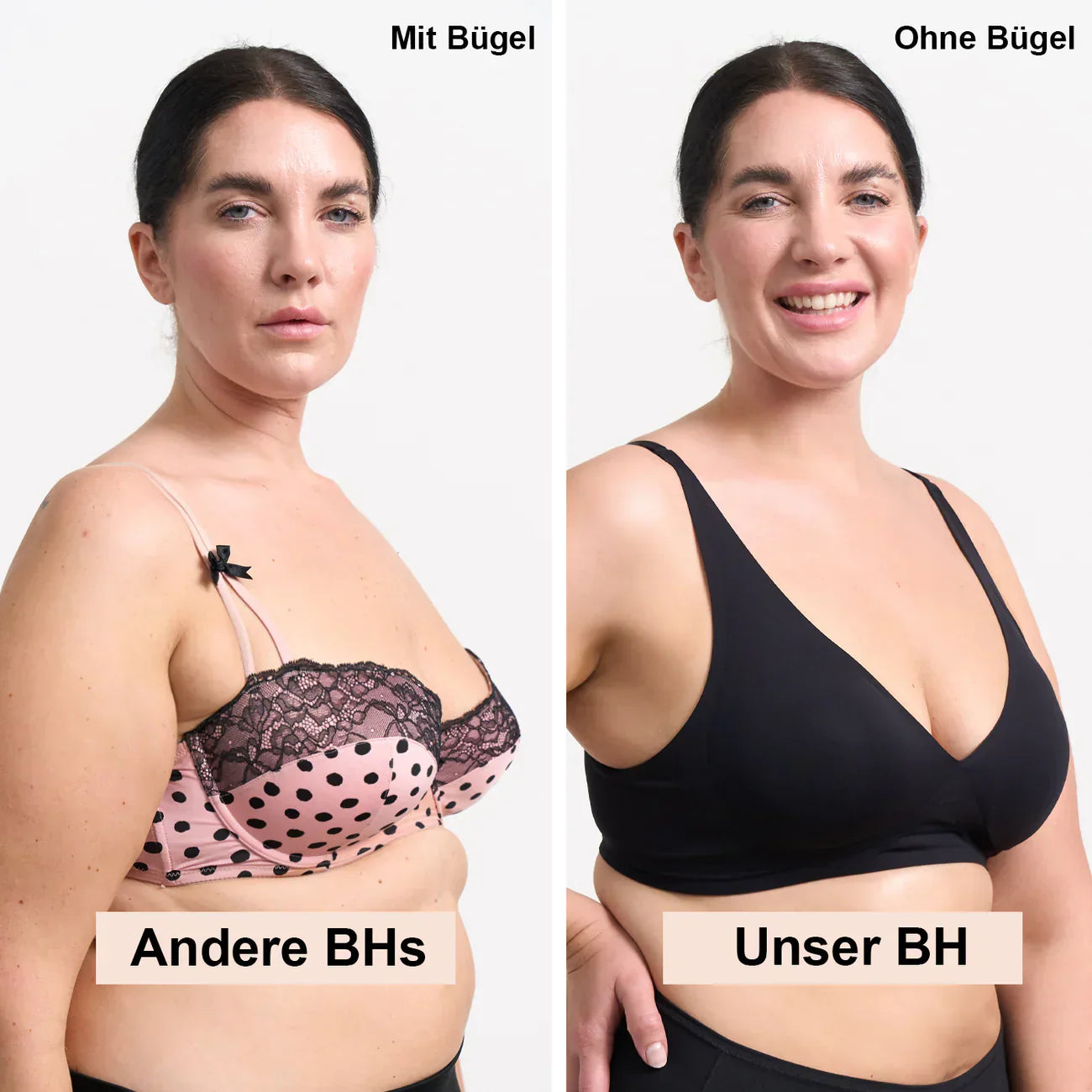 Push-up-BH Damen Bequem Ohne Bügel Alltag