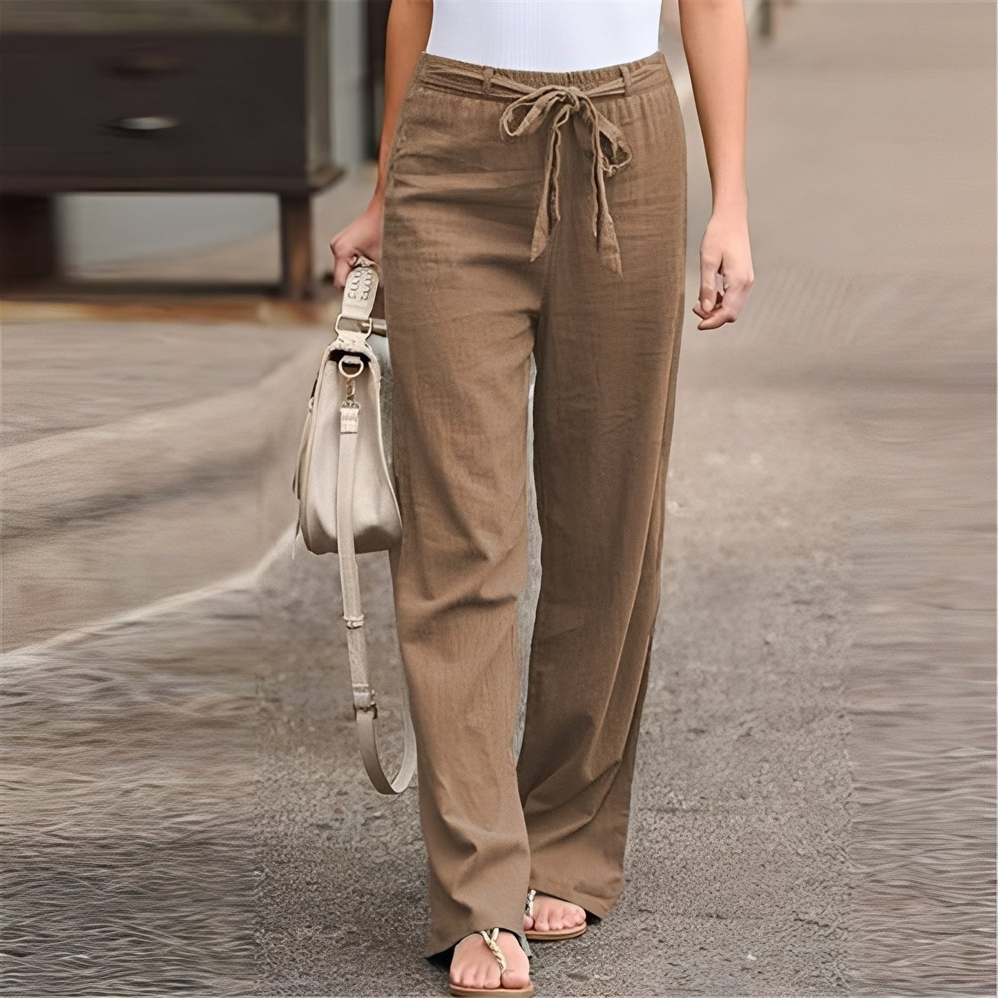 Weite Hose Damen Relaxed Fit Sommer Casual