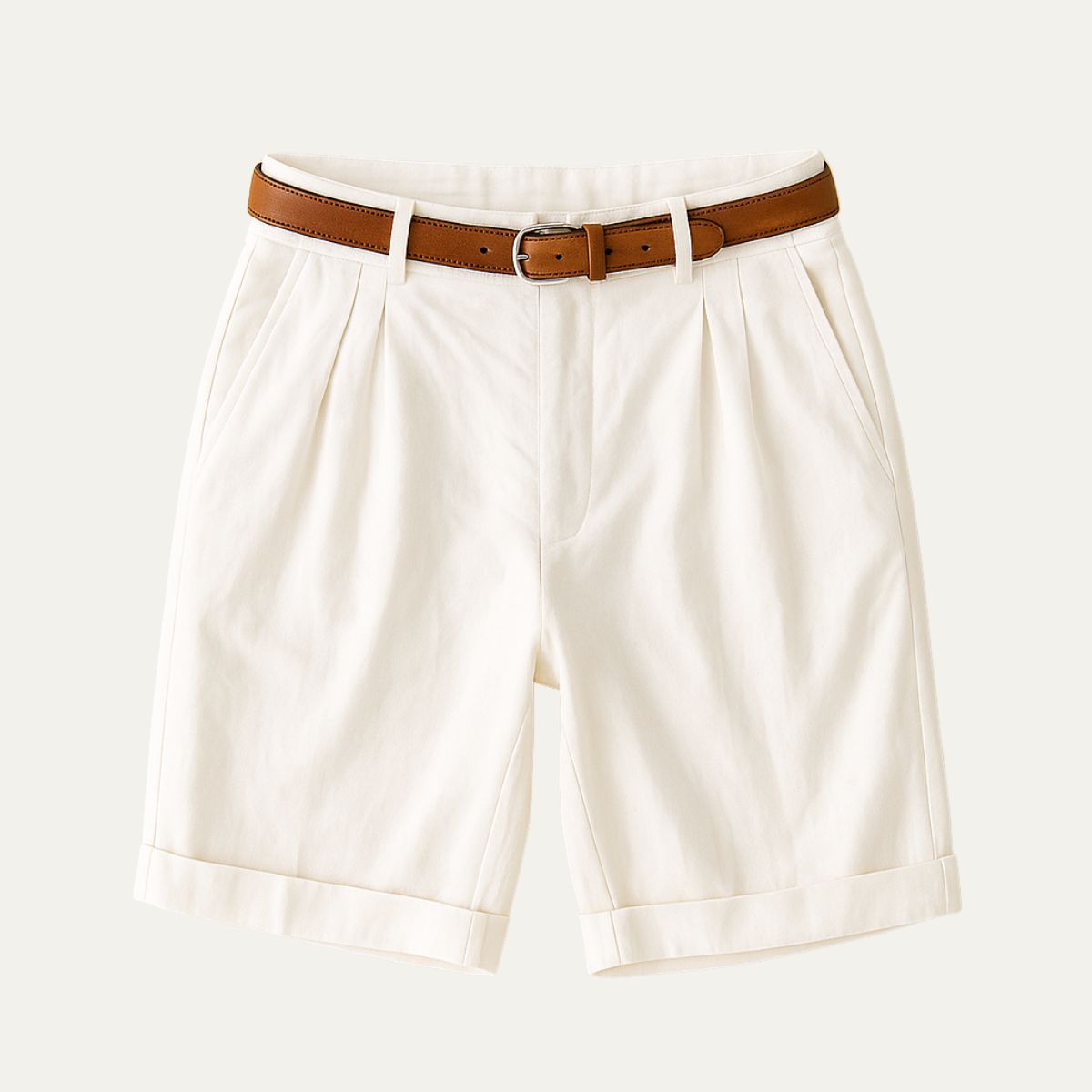 Chino Shorts Herren Gerade Freizeit Frühling & Sommer