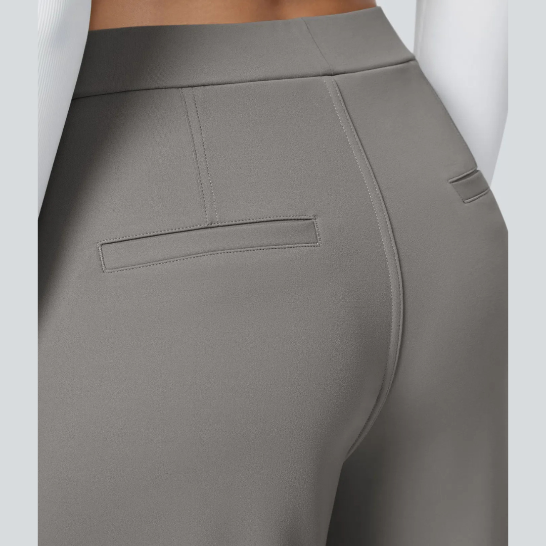 Hose Damen Fließend Hohe Taille Freizeit & Elegant