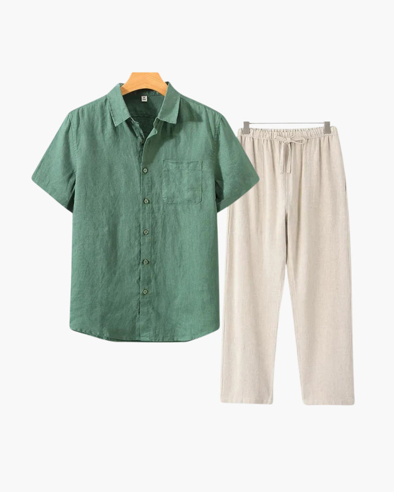 T-Shirt Herren Set I Zweiteiler Oversize Casual Sommer