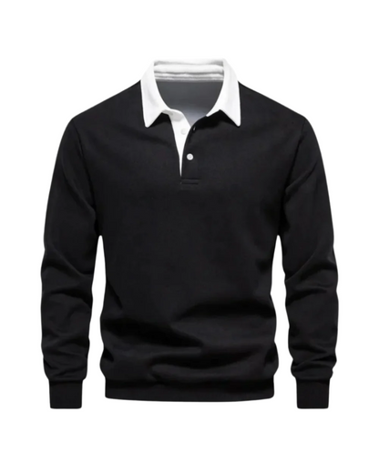 Adrian | Entspannter Polo-Pullover