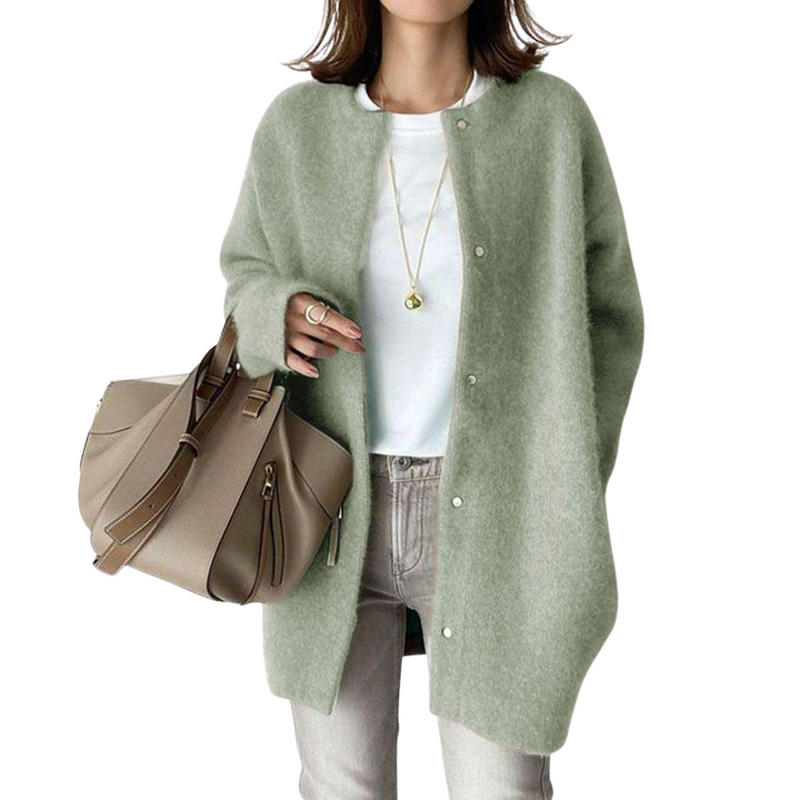 Genevia Eleganter Strick Strickjacke