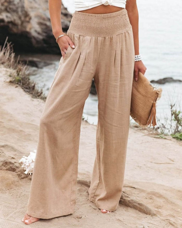Weite Breite Stoffhose Damen Locker Casual Frühling & Sommer
