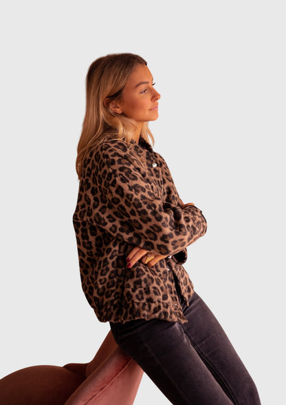 Elodie | Trendige Jacke im Leopardenmuster