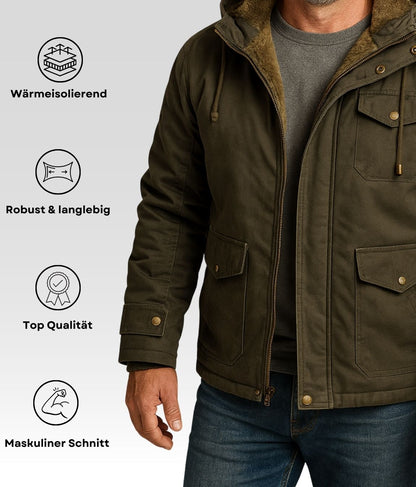 Reto Fleece Jacke Grün