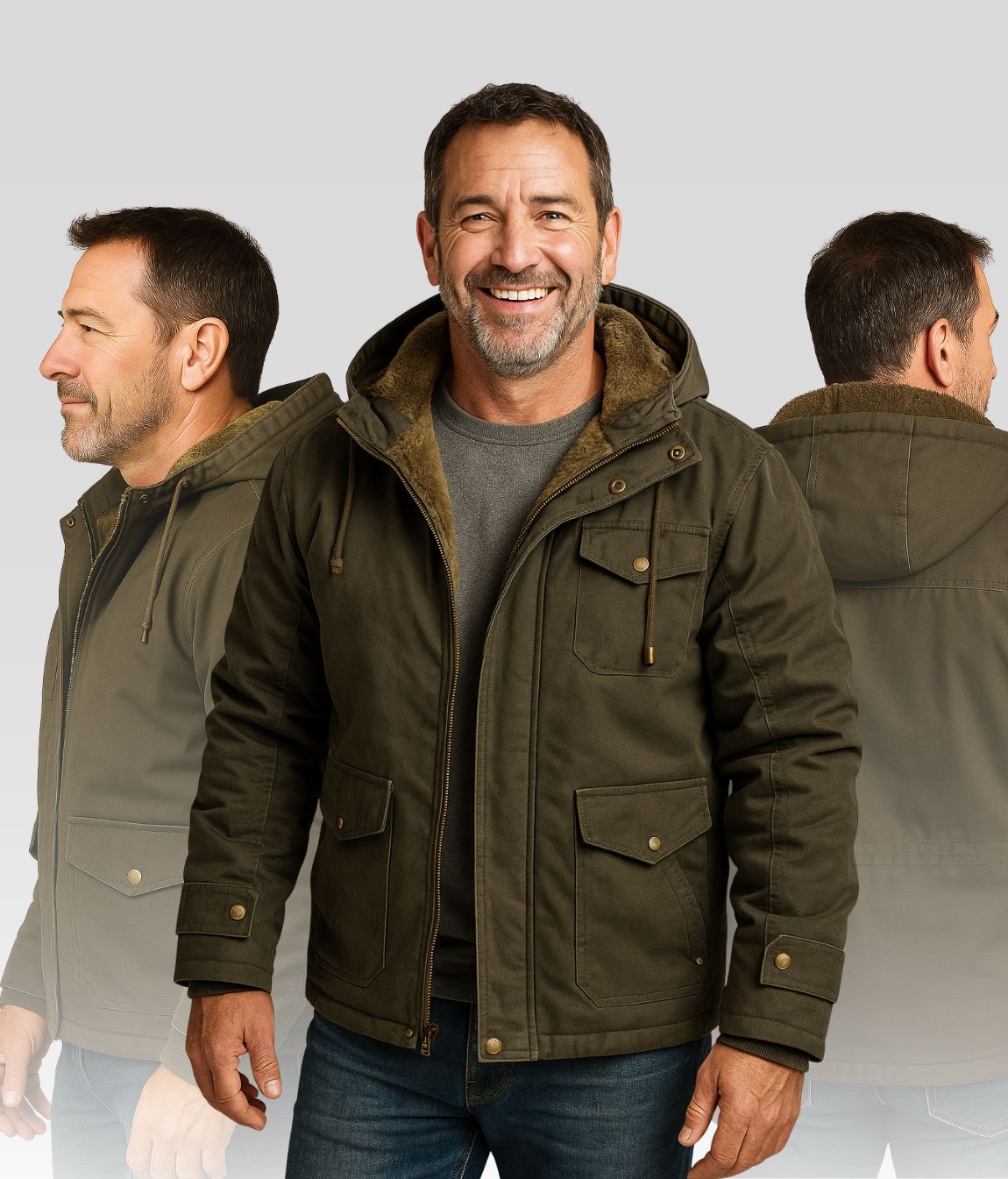 Reto Fleece Jacke Grün