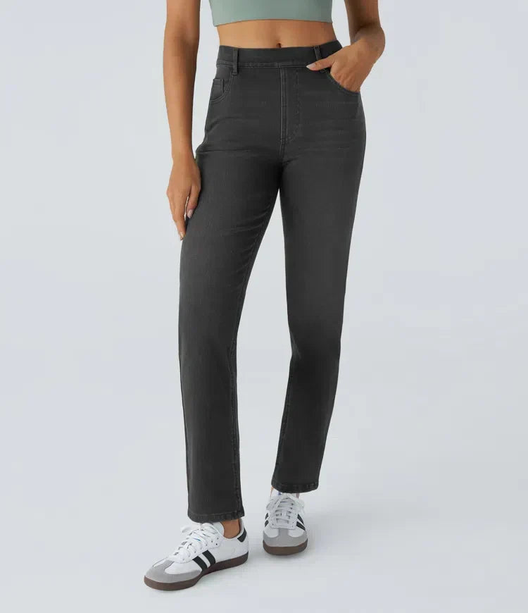 Hose Damen Hochtailliert Bequem Freizeit & Alltag