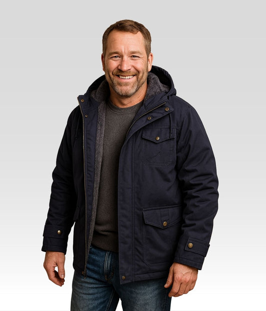 Reto Fleece Jacke Blau