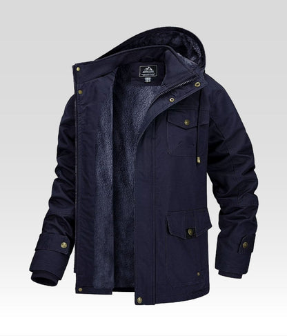 Reto Fleece Jacke Blau