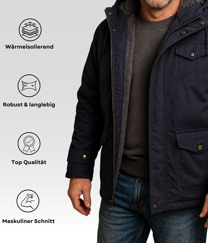 Reto Fleece Jacke Blau