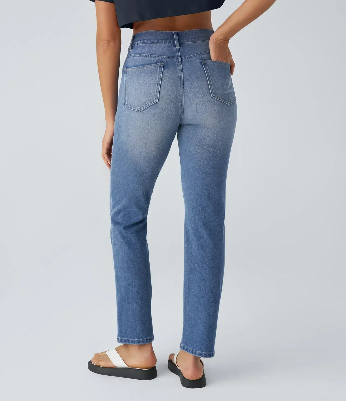 Hose Damen Hochtailliert Bequem Freizeit & Alltag
