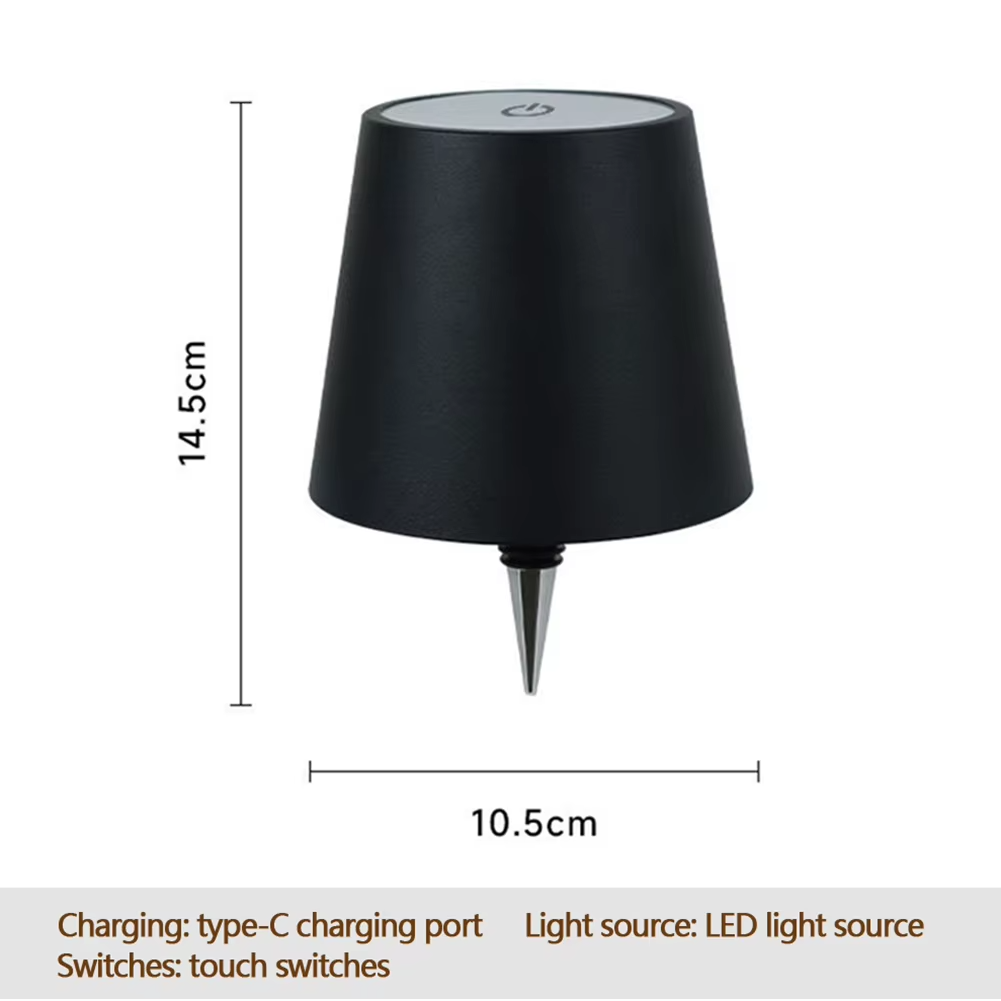 Kabellampe Deko Minimalistisch Flaschenaufsteller Akku LED
